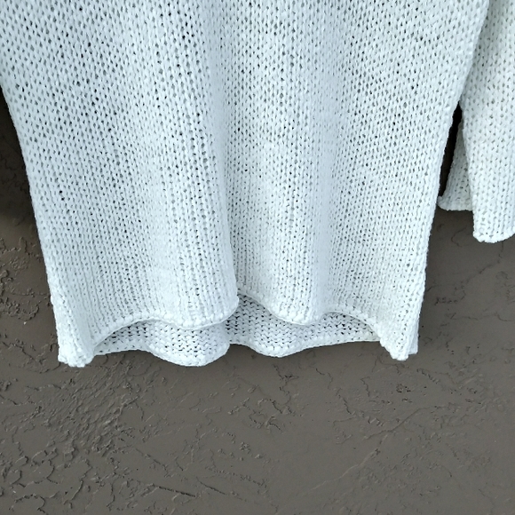 SYDNEY EASTON SWEATER OPEN KNIT TUNIC LONG SLEEVED - Picture 4 of 8